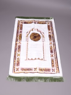 Tapis de prière velours en cuir - marron 