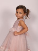 Robe de soirée à strass Roselya - rose pâle 