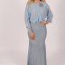 Robe longue glamour Garize - bleu