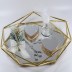 Plateau pour alliance doré miroir (set complet) 