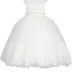 Robe de soirée à strass Monita - blanc