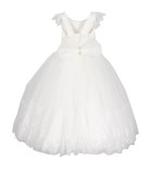 Robe de soirée à strass Monita - blanc