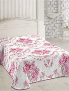 İpekçe Home Couverture 2 personnes rose 