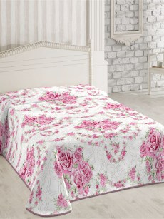 İpekçe Home Couverture 2 personnes rose 