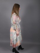 Robe à fleur ceinturé My twins - multicolore