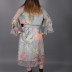 Robe à fleur ceinturé My twins - multicolore