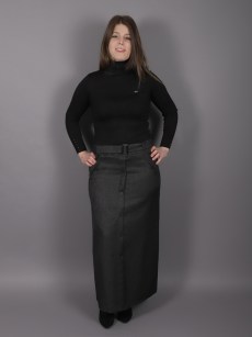 Jupe simple Uzunlar - jean noir