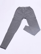 Legging uni - polaire gris foncé-taille unique