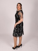 Robe chic à strass see'line - noir/gris