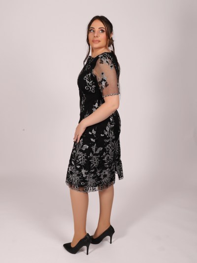 Robe chic à strass see'line - noir/gris