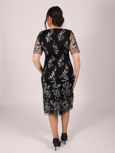 Robe chic à strass see'line - noir/gris