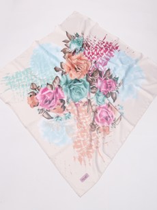 Foulard imprimé Piramit à fleur - rose 