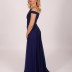 Robe élégante à strass Il'moi - bleu marine