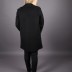 Manteau court suédine avec double boutonnage Loreen - noir