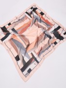 Foulard imprimé Piramit - rose/gris