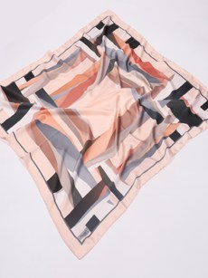 Foulard imprimé Piramit - rose/gris