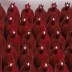 Boite de cadeau mariage velours henné  30 pièces  - bordeaux