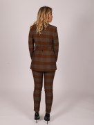 Veste à carreaux chic Fi'more - marron/gris