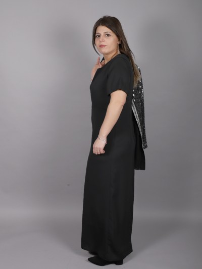 Ensemble 2 pièces à strass Berre - noir/gris