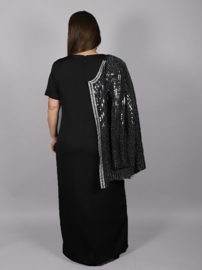 Ensemble 2 pièces à strass Berre - noir/gris