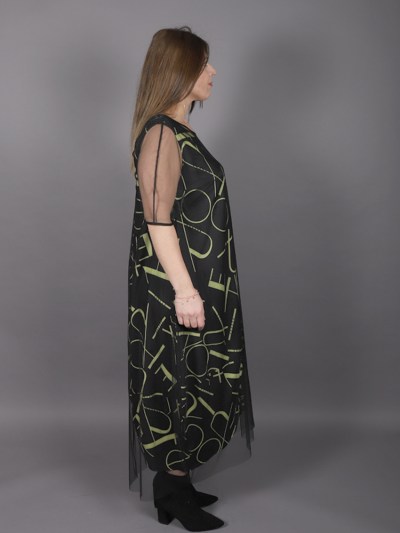 Ensemble robe longue en tulle 2 pièces Bill.jana - noir/ jaune