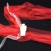 Décoration voiture mariage rétro en tulle avec fleur ( vendu par lots de 5 pièces ) - rouge