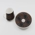 Tasse à café 6 Pièces Zellerfeld à motif noir/bronze