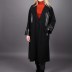 Veste longue simili cuir Puane - noir