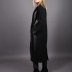 Veste longue simili cuir Puane - noir