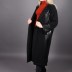 Veste longue simili cuir Puane - noir