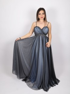 Robe chic Helin - bleu 
