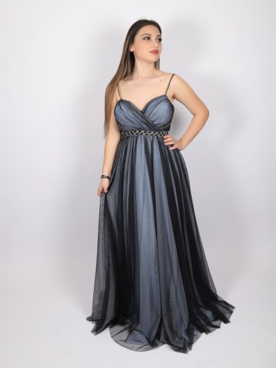 Robe chic Helin - bleu 