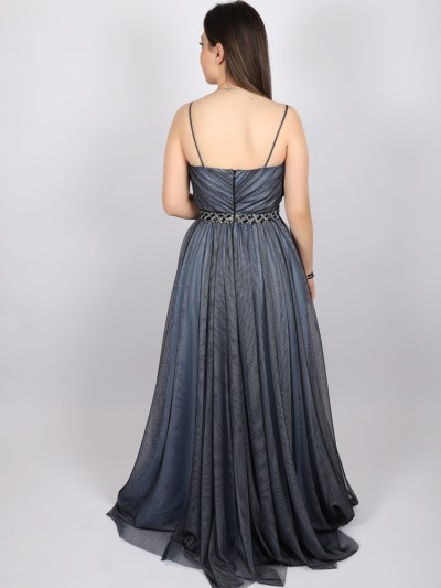 Robe chic Helin - bleu 