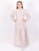 Robe longue élégante Loreen - marron clair
