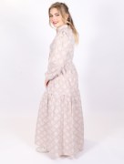 Robe longue élégante Loreen - marron clair