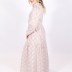 Robe longue élégante Loreen - marron clair