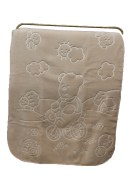 İpekçe Home Couverture pour bébé Embos pufi - beige