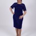 Robe mi courte à paillette Dans - bleu marine