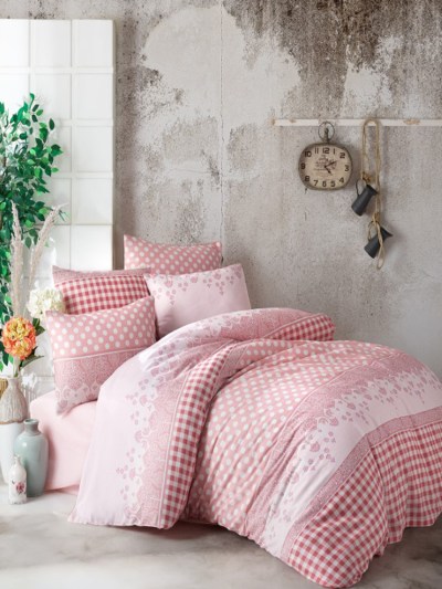 İpekçe Home Ensemble Eva 2 personne Elisa rose