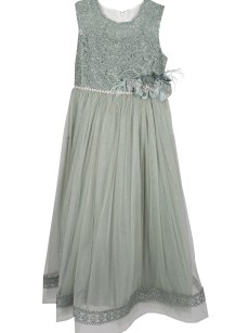 robe à perle Rosselya - vert 