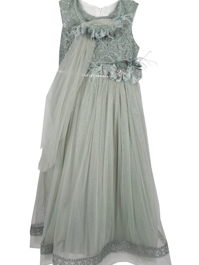 robe à perle Rosselya - vert 