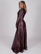 Robe de soirée à strass - violet