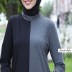 Tunique paillette zébré noir