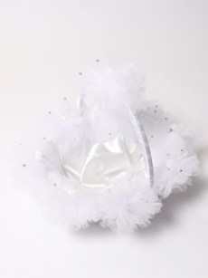 Panier à fleur - blanc 