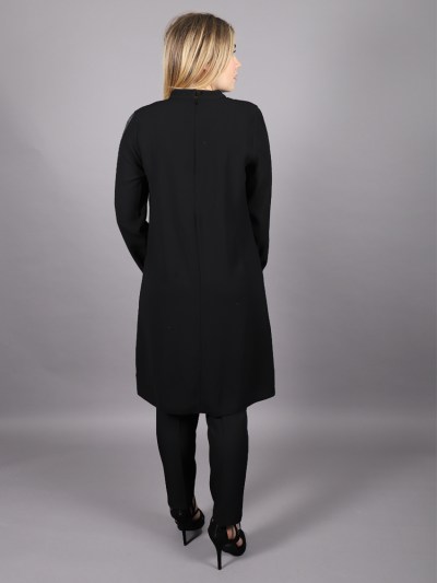 Chemise mi-long à paillette Puane - noir