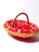 panier à perle - rouge 
