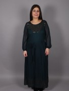 Robe longue classique Ksas - vert foncé
