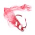 Accessoires de cheveux avec fleur et tulle ( lot de 12 pièces )  bordeaux/blanc
