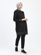 Tunique à carreaux Noir