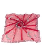 Voile de marié avec gants Étoile de lune - rouge